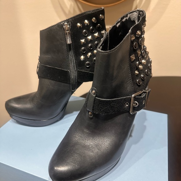 BCBGeneration Studded Leather and Suede Boots - Picture 3 of 9